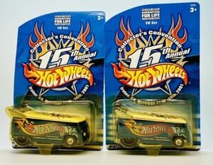 2001 RARE Hot Wheels 15th Collectors Convention VW VOLKSWAGEN BUS BOTH VARIANTS! 海外 即決