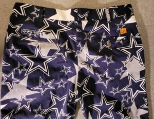 Dallas Cowboys Loudmouth Golf Pants Men's 34x30" LM Club NFL Navy Silver 海外 即決