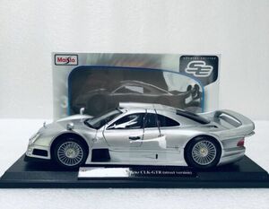 1/18 Maisto Mercedes-Benz CLK-GTR Silver Street version Diecast Special Edition 海外 即決