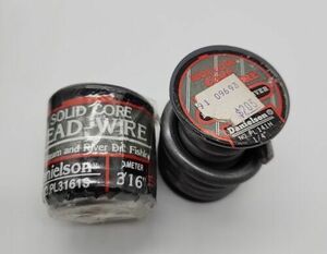 Danielson Lead Wire Solid Core 3/16" 1 LB Spool & Approx 12 Oz Of 1/4" Hollow 海外 即決