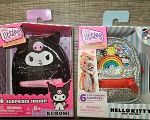 NEW! Real Littles Hello Kitty & Friends Mini Backpacks - Kuromi & Silver Glitter 海外 即決