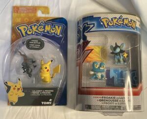 pokmon figure New In Box. 2 Items Figures: Salandit & Pikachu. Froakie & Luxio 海外 即決