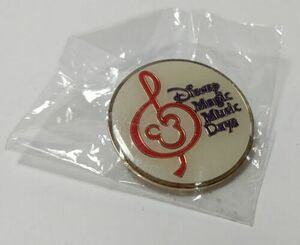 VINTAGE PIN DISNEY Magic Music Days Mickey Icon In Clef Note 海外 即決