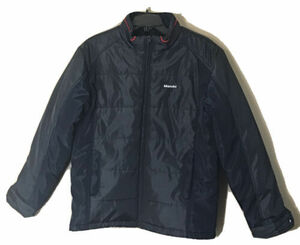 Men’s Insulated Puffer Jacket SZM Navy Blue Full zippered Multi Pockets by MANDO 海外 即決