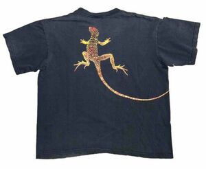 Vintage 90s Marlboro Unlimited Gecko Pocket T Shirt Single Stitch XL Distressed! 海外 即決