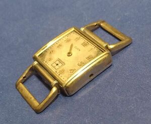 1940 ELGIN mens DRIVERS 10k GF top 15 jewel vintage watch parts 海外 即決