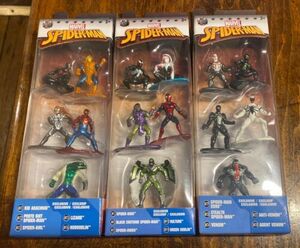 Jada Nano Metalfigs Spider-Man (3X) 5-Pack Marvel New 海外 即決