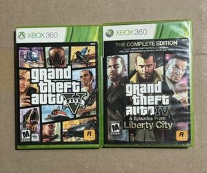 Xbox 360 GTA 4 & 5 Bundle 海外 即決