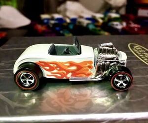 Vintage Hot Wheels 1975 Roadster Hot Rod white “CUSTOM” Redline RAT ROD 海外 即決