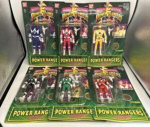 Mighty Morphin Power Rangers Action Figure Lot Of 6 1994 Bandai Vintage New 海外 即決