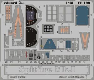 1/48 Eduard #FE199 Spitfire Mk.I Zoom Details for Tamiya 海外 即決