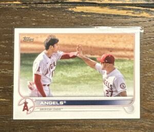 2022 Topps Series 1 Shohei Othani/Mike Trout Angels Card #159 海外 即決