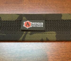 Recycled Firefighter Rigid Belt Black, Designed To Be Cut To Desired Length 海外 即決