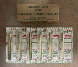 Box of Vintage Coleman Lantern Generators (NOS) 220 Series 海外 即決