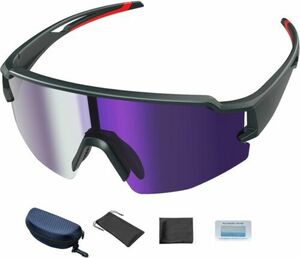 Twievo Sports Polarized Sunglasses for Men and Women, UV 400 パープル 海外 即決