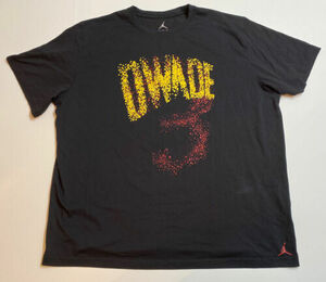 Vintage Dwyane Wade D Wade 3 Jordan Paint Blot Dri Fit Tee T Shirt Sz 3XL XXXL 海外 即決