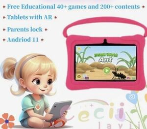 Kids Tablet Study Pad Android 11, 7inch Education 海外 即決