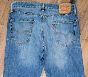 751 Levi's Mens Blue Jeans WORK SLIT DISTRESS STAINED 34 X 32 ( 34 X 32 .5)#7488 海外 即決