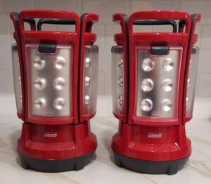 MATCHED PAIR- Coleman Quad LED Lantern 190 Lumens, Model: 2000001150, battery 海外 即決