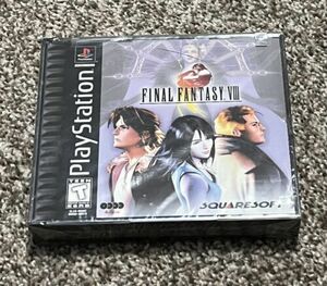 Final Fantasy VIII 8 Factory Sealed Black Label Original Playstation 1 PS1 NEW 海外 即決