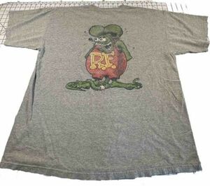 Vintage Rat Fink Double Sided Gray T Shirt Size Xl 海外 即決