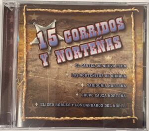 15 Corridos Y Nortenas: El Cartel De Nuevo Leon,Eliseo Robles CD (2004, Ramex) 海外 即決