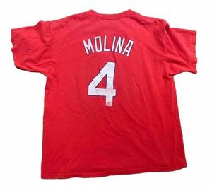 St. Louis Cardinals | Men’s Large #4 Yadier Molina Shirt 海外 即決