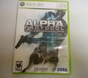 Alpha Protocol Xbox 360 Video Game 2010 Microsoft Obsidian Sega Mature 海外 即決