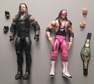 WWE Monday Night War Undertaker Bret Hart Survivor Series Figure Lot 海外 即決