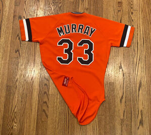 Baltimore Orioles Eddie Murray #33 Vintage 80s Rawlings MLB Baseball Jersey RARE 海外 即決