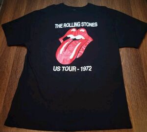 Vintage Y2K The Rolling Stones 1972 US Concert Tour Lips Logo Size XL 2004 海外 即決