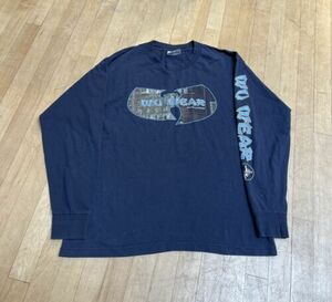 Vintage 90s Wu Tang Wu Wear Long Sleeve Staten Island Shirt Medium M 21x28 海外 即決