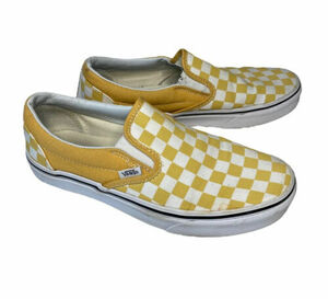 バンズ Authentic クラシック Slip-On Checkerboard イエロー Color Theory Woman 8 海外 即決