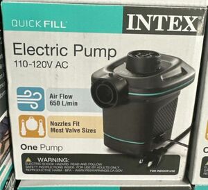 INTEX - Quick Fill Electric Air Pump 110-120V AC BRAND NEW 海外 即決