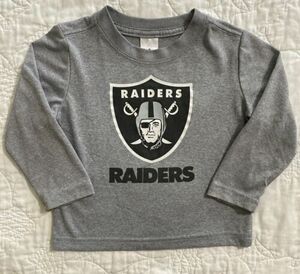 Infant NFL Oakland Raiders Long Sleeve Shirt, 18 Months 海外 即決