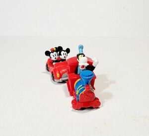 Disney Runaway Railway Train & Car Mickey Minnie Mouse Goody Figure Cake Toppers 海外 即決