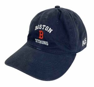 Boston Strong Marathon Bombing AIS Furniture Ball Cap Adjustable Navy Blue Hat 海外 即決