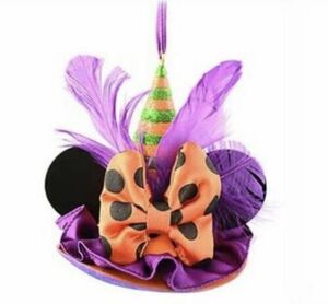 Disney EAR HAT Ornament Minnie Mouse Halloween Witch Hat Limited Edition RARE 海外 即決