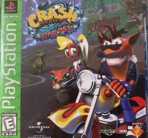 Crash Bandicoot Warped PlayStation 1 PS1 COMPLETE CIB ,Game, Manual Tested 海外 即決