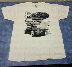 Vintage Route 66 Cruising Oldies Car T Shirt Size L 海外 即決