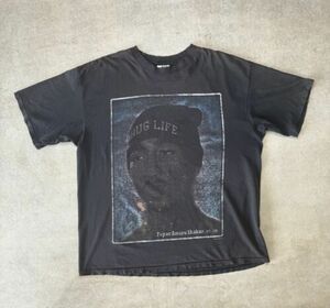 Vintage In Memory Of 2Pac Rap Tee Mens XXL T-shirt 1971-1996 Rap Music Tupac 90s 海外 即決