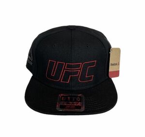 UFC Reebok Snapback Hat Cap NWT Black/Red 海外 即決
