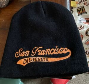 Giants San Francisco SF Knit Cap, Small Adult. Very Clean No Marks. Old. 海外 即決