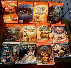 Mystery Puzzle Find PC Game Lot Pop Cap Big Fish Game Lot Of 12 Windows XP/Vista 海外 即決