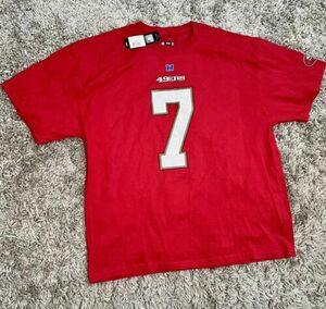49ers Kaepernick Men 2XL T-Shirt Red 海外 即決