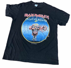 Vtg 1988 Iron Maiden Can I Play With Madness Seventh Son Of A 7th Son Shirt XL 海外 即決