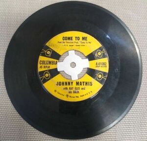 Johnny Mathis "Come To Me / When I Am With You" - 45 RPM 7" Columbia 海外 即決