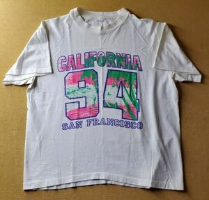 Vintage 90s San Francisco 94 California T-Shirt XL Single Stitch Made in USA 海外 即決