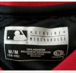 MLB ARIZONA DIAMONDBACKS D-Backs Baseball Pullover Black JERSEY True Fan Sz M 海外 即決