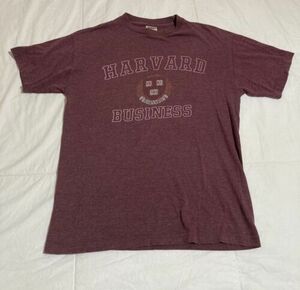 Vintage 90s Harvard Business Logo College 707 Tee Medium Single Stitch USA 海外 即決